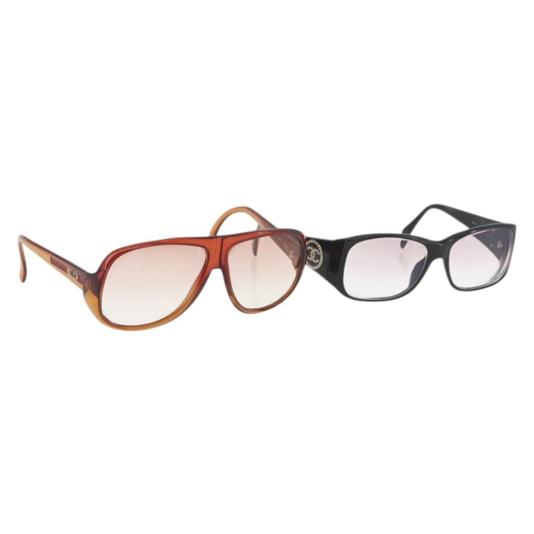 Christian Dior Brown Black Plastic Sunglasses Set of 2 (1 of 13)