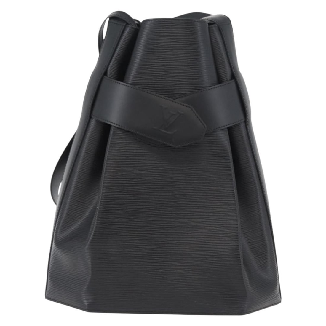 Vintage Epi Leather Sac d'Epaule Shoulder Bag by Louis Vuitton: Vintage Epi Leather Sac d'Epaule Shoulder Bag by Louis Vuitton This Louis Vuitton Vintage Sac d'Epaule handbag is crafted from black Epi leather and designed for women. The bag features a spacious int