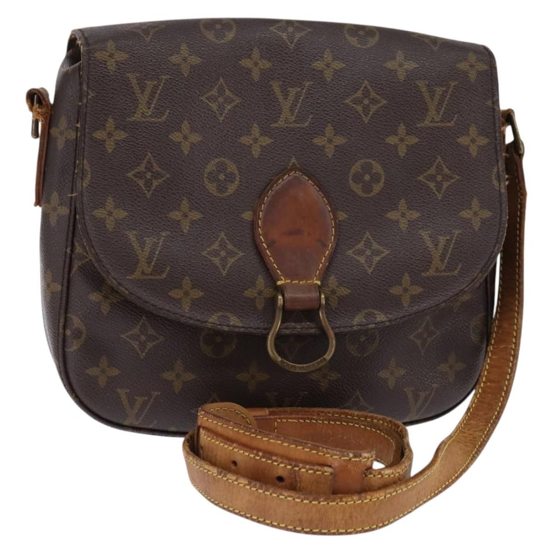 LOUIS VUITTON Monogram Saint Cloud GM Shoulder Bag M51242 Auth France: LOUIS VUITTON Monogram Saint Cloud GM Shoulder Bag M51242 Auth France This authentic LOUIS VUITTON Monogram Saint Cloud GM Shoulder Bag is a stylish accessory crafted from durable Monogram Canvas. Fea
