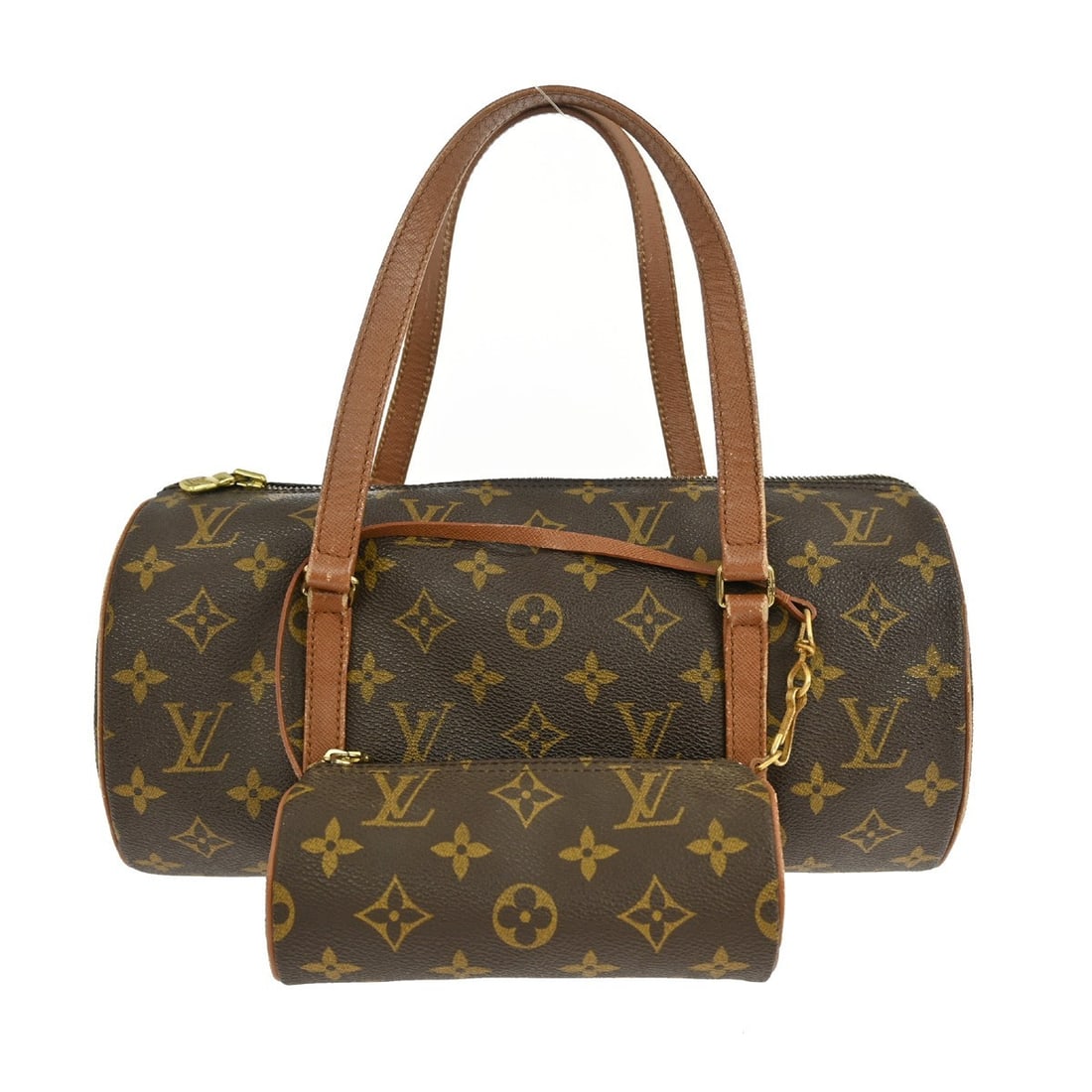 Louis Vuitton Monogram Canvas Papillon Bag: Louis Vuitton Monogram Canvas Papillon Bag This Louis Vuitton Papillon handbag features the iconic monogram canvas in brown, designed for women. The bag is crafted from durable canvas and was made in 