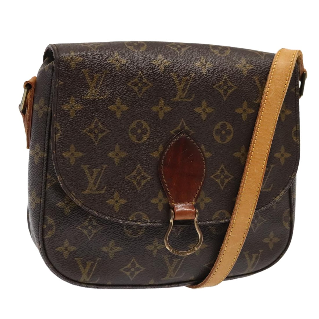 Louis Vuitton Saint Cloud GM Monogram Canvas Shoulder Bag M51242 France: Louis Vuitton Saint Cloud GM Monogram Canvas Shoulder Bag M51242 France This is a Louis Vuitton Monogram Saint Cloud GM shoulder bag crafted from signature monogram canvas. Designed for women, the bag