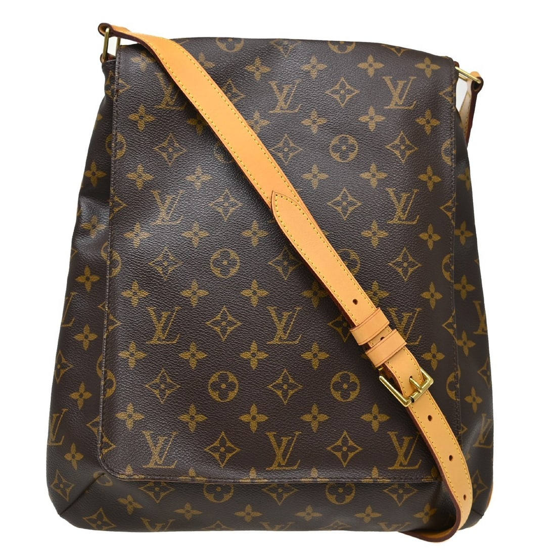 Louis Vuitton Monogram Musette Brown Shoulder Bag M51256: Louis Vuitton Monogram Musette Brown Shoulder Bag M51256 This Louis Vuitton Musette shoulder bag features the iconic monogram canvas exterior with a medium-sized silhouette. It is designed with a brow