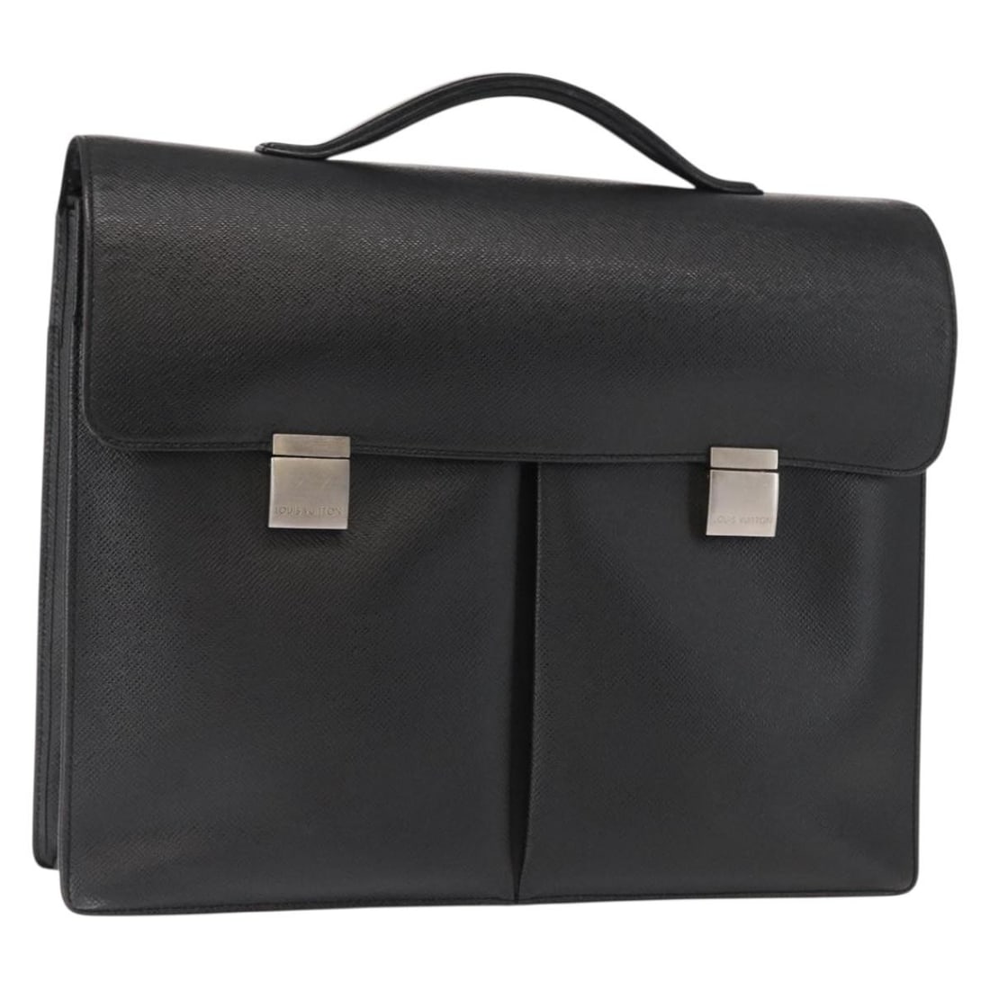 LOUIS VUITTON Taiga Serviette Kazan Business Bag Ardoise M30802 Auth: LOUIS VUITTON Taiga Serviette Kazan Business Bag Ardoise M30802 Auth The LOUIS VUITTON Taiga Serviette Kazan Business Bag in Ardoise is a sophisticated accessory crafted from premium Taiga leather. Th