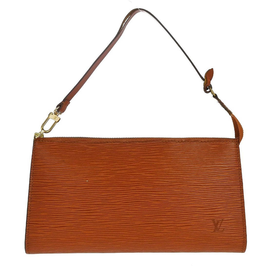 Louis Vuitton Epi Pochette Accessoires 24 Brown Detachable Strap: Louis Vuitton Epi Pochette Accessoires 24 Brown Detachable Strap This Louis Vuitton Pochette Accessoires 24 is crafted from brown Epi leather and features a zip closure, top handle, and detachable str