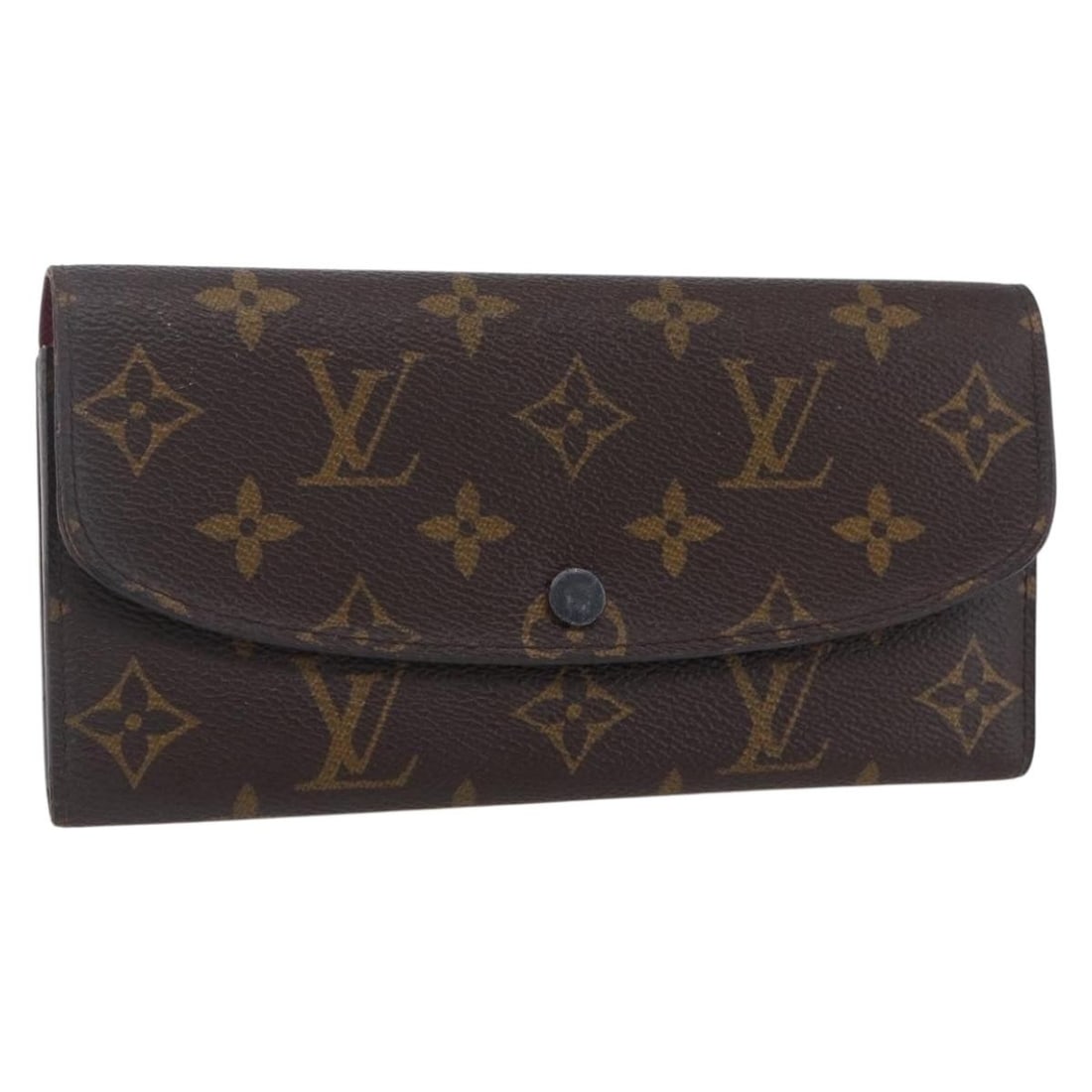 LOUIS VUITTON Monogram Emilie Wallet Pink M60697 Auth Spain: LOUIS VUITTON Monogram Emilie Wallet Pink M60697 Auth Spain This LOUIS VUITTON Monogram Portefeuille Emilie Wallet is a stylish long wallet crafted from durable Monogram Canvas, featuring a vibrant co
