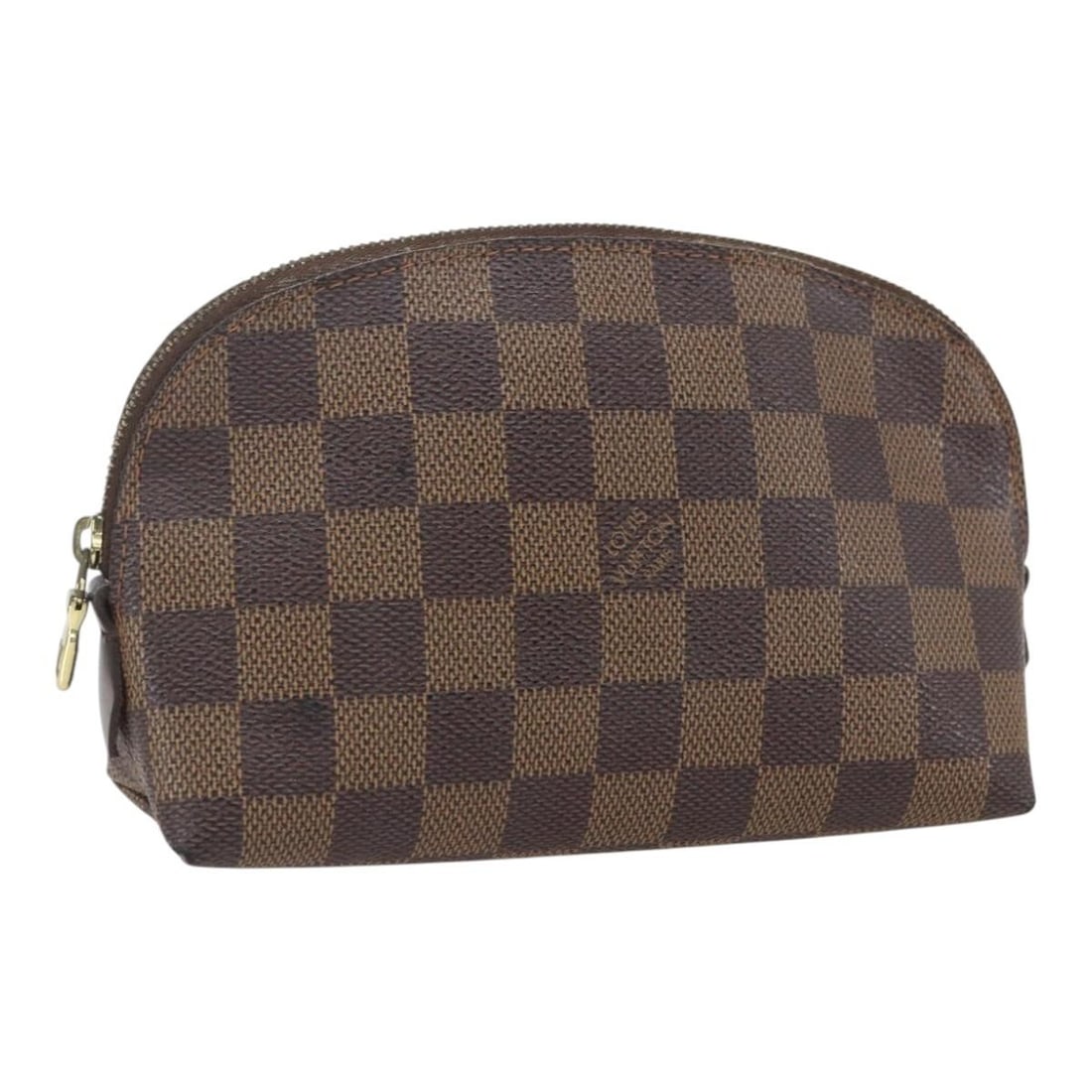 Louis Vuitton Damier Ebene Cosmetic PM Pouch N47516 Spain: Louis Vuitton Damier Ebene Cosmetic PM Pouch N47516 Spain This is a Louis Vuitton Damier Ebene Pochette Cosmetic PM pouch, crafted from Damier Ebene canvas. The pouch features a compact design and is 