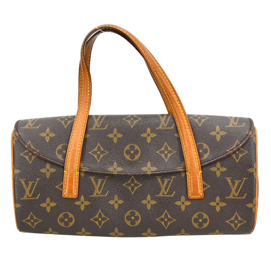 Louis Vuitton Sonatine Monogram Canvas Handbag M51902: Louis Vuitton Sonatine Monogram Canvas Handbag M51902 This Louis Vuitton Monogram Sonatine handbag features the iconic monogram canvas leather exterior in brown with a magnetic closure. Designed in a 