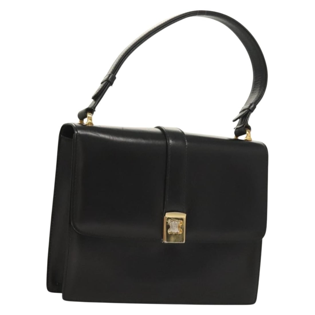 Black Gold CELINE Leather Shoulder Bag Italy: Black Gold CELINE Leather Shoulder Bag Italy This CELINE shoulder bag is crafted from black and gold leather, featuring a classic design suitable for women. Made in Italy, the bag offers a structured 