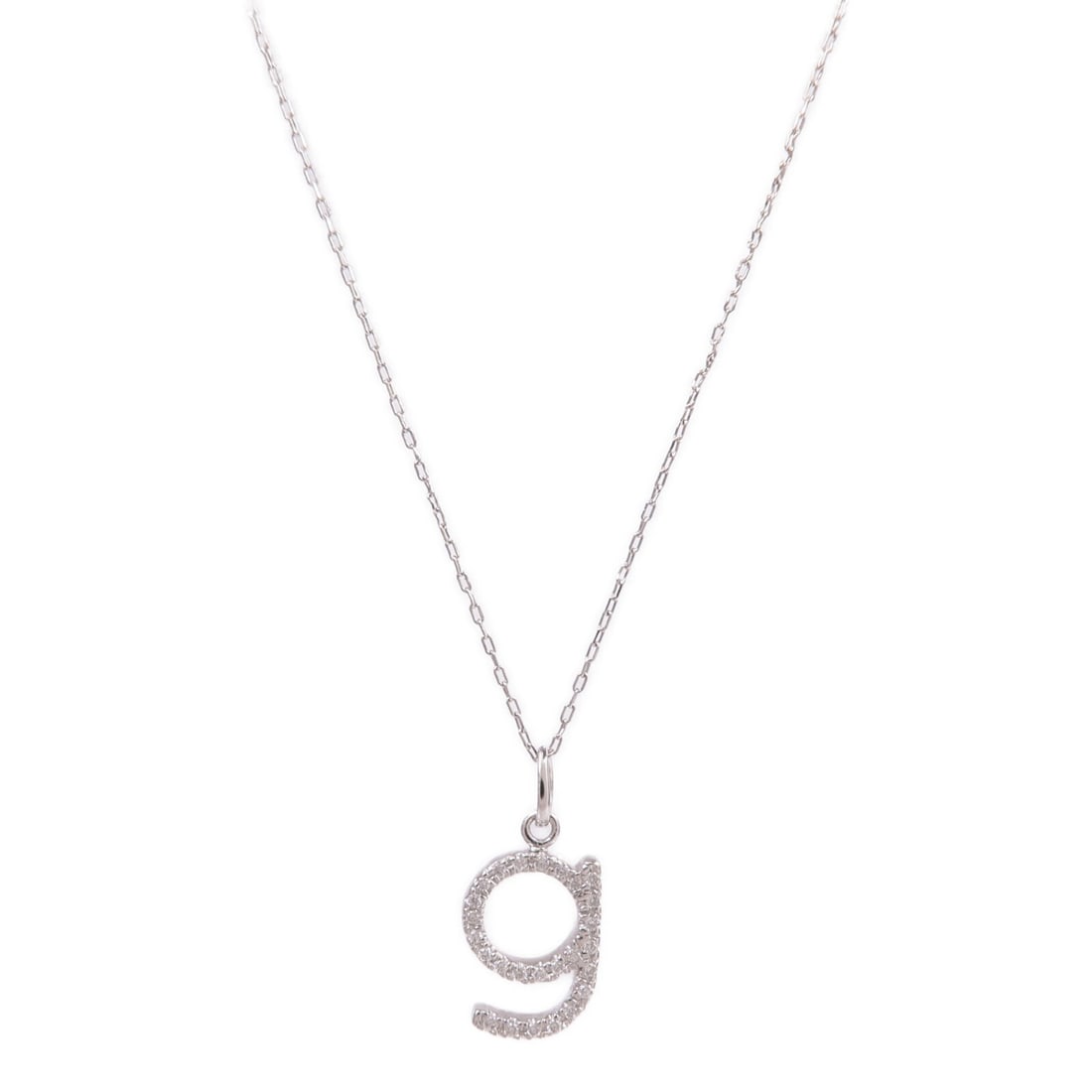 18K White Gold Necklace With Diamond Accent For Women: 18K White Gold Necklace With Diamond Accent For Women This diamond necklace is crafted from 18K white gold and designed for women. It features clear diamonds and offers a classic, elegant style. The n