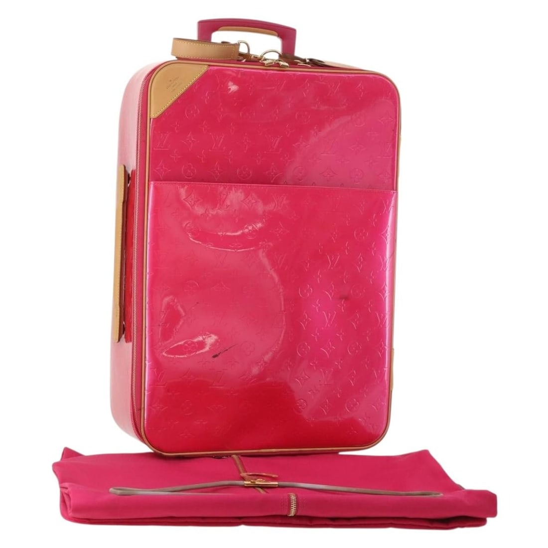 Louis Vuitton Pegas 55 Fuchsia Pink Monogram Canvas Suitcase M41226 (1 of 18)