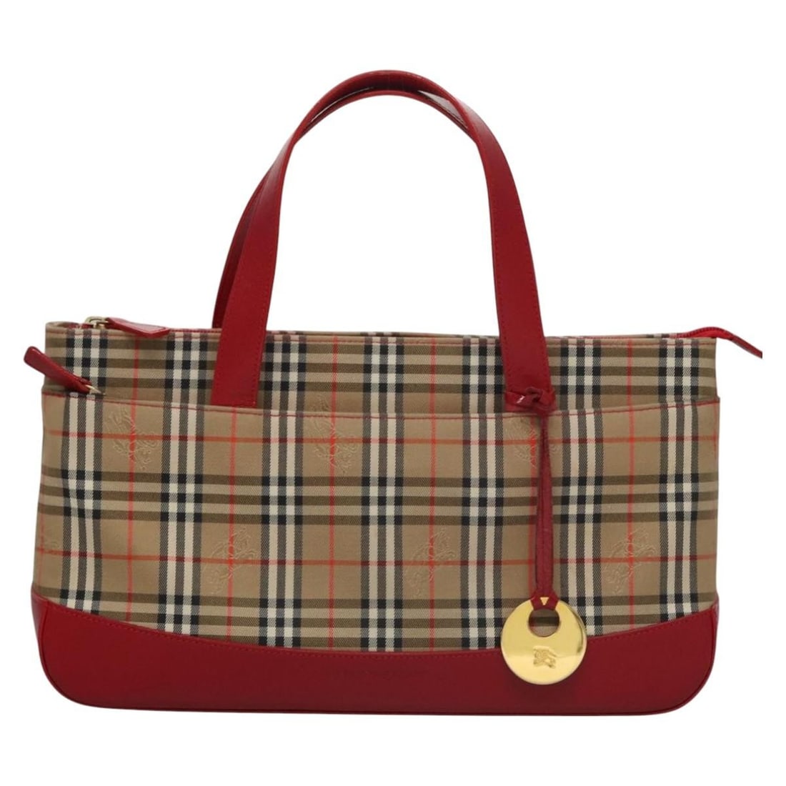 Burberry Nova Check Canvas and Leather Beige Tote Bag 33cm (1 of 18)