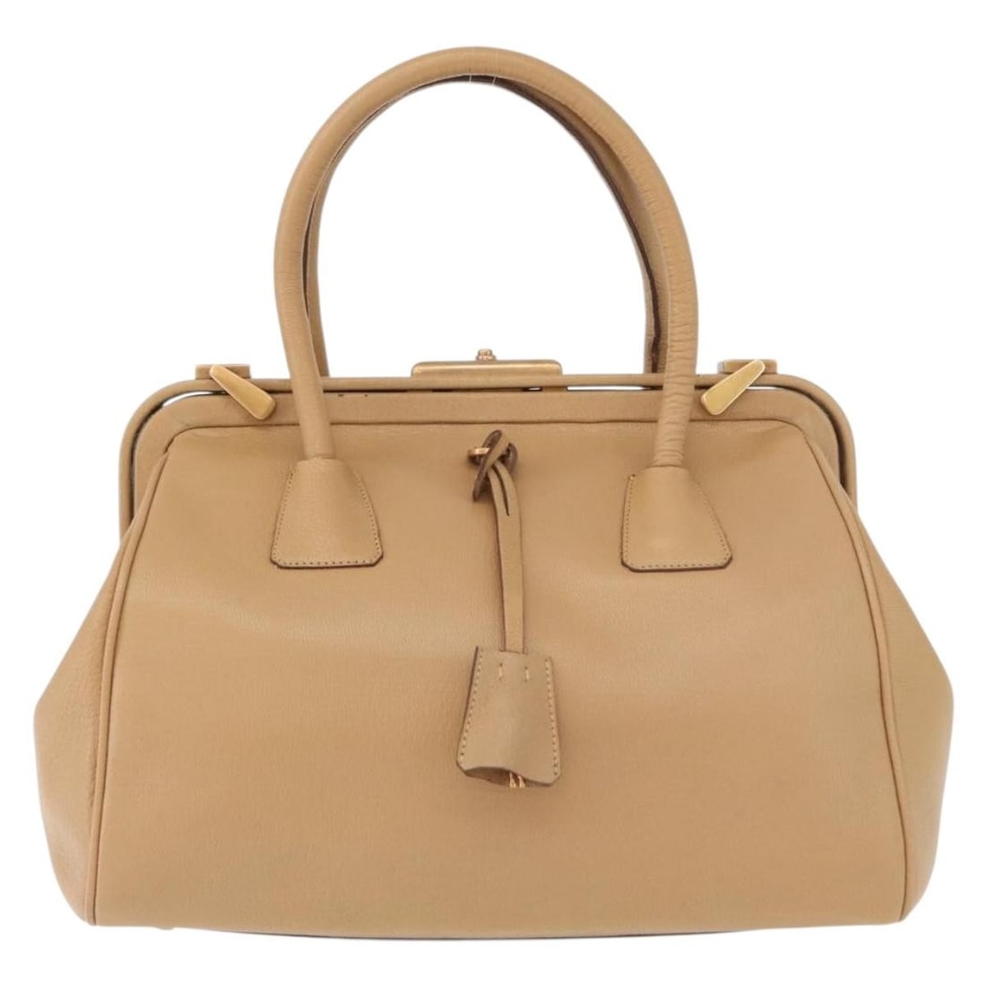 Prada Madras Cerniera beige leather doctor bag: Prada Madras Cerniera beige leather doctor bag This Prada Madras Cerniera Doctor Bag is crafted from beige leather and features a structured silhouette. Designed for women, the bag has metal fittings 