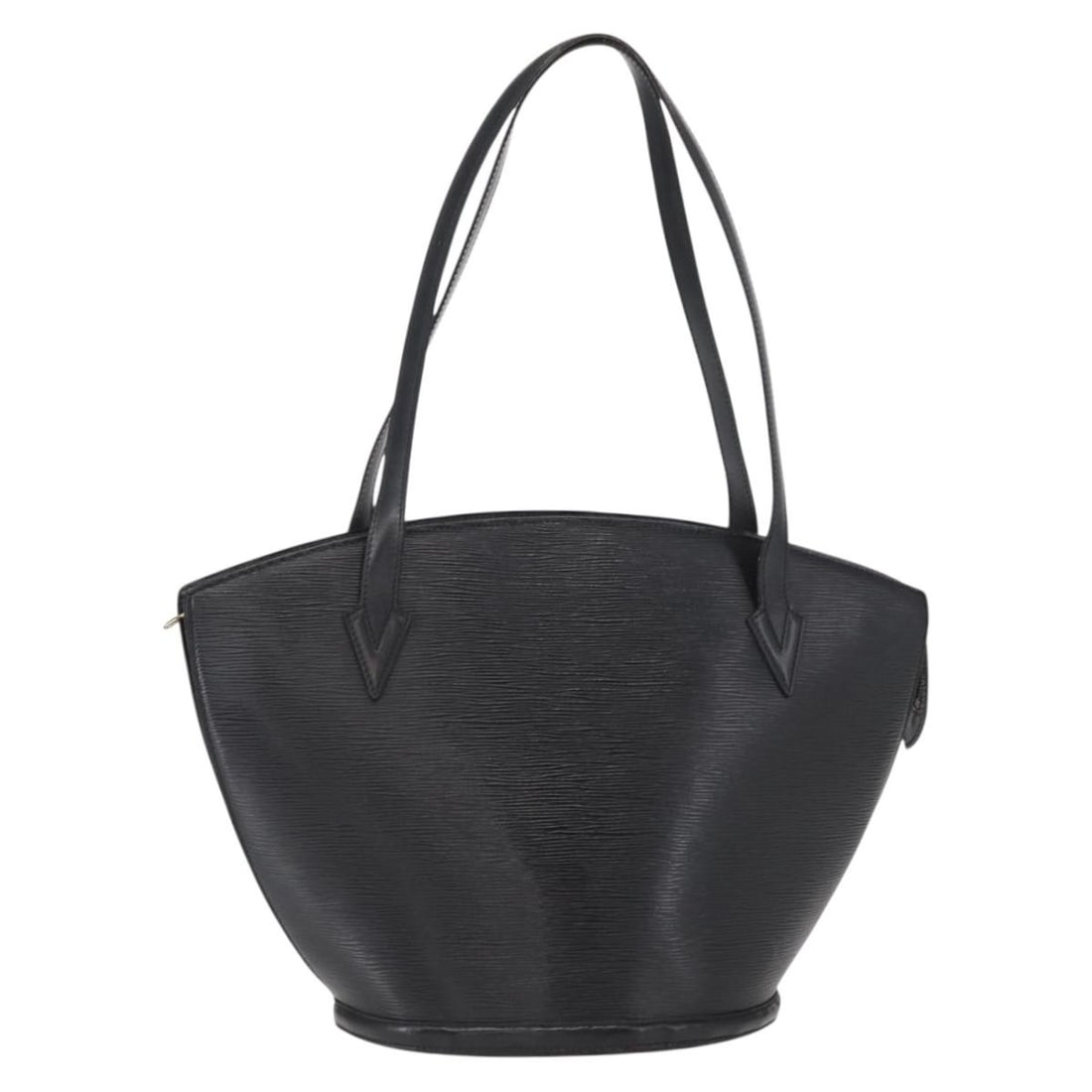 Black Epi Leather Saint Jacques Shoulder Bag by Louis Vuitton M52262: Black Epi Leather Saint Jacques Shoulder Bag by Louis Vuitton M52262 This is a Louis Vuitton Epi Saint Jacques shoulder bag in black Epi leather. The bag features a structured silhouette and is design