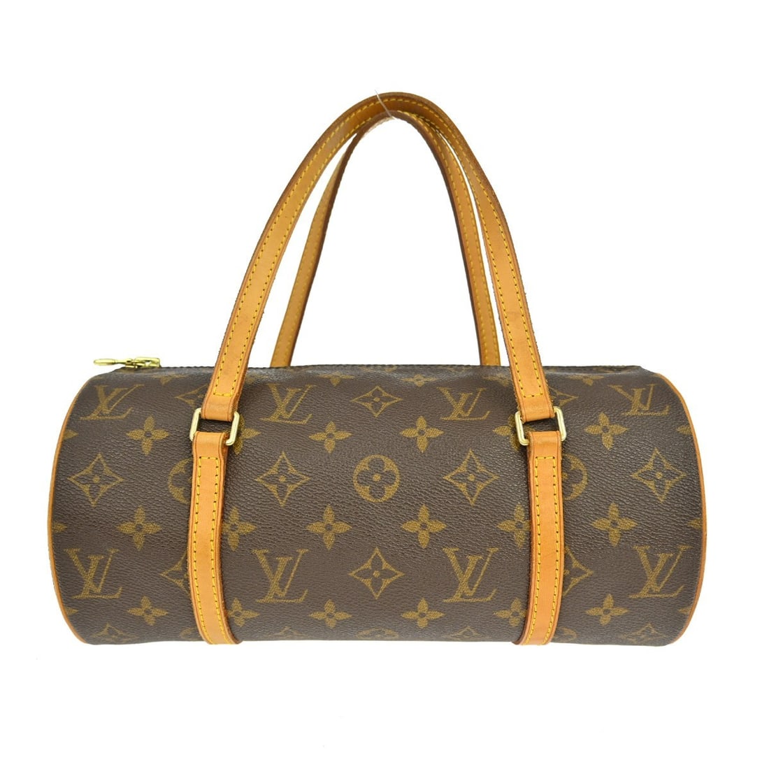 Louis Vuitton Papillon 26 Monogram Canvas Top Handle Bag: Louis Vuitton Papillon 26 Monogram Canvas Top Handle Bag This Louis Vuitton Monogram Papillon 26 handbag features the signature monogram canvas leather exterior with logo accents and a classic brown c