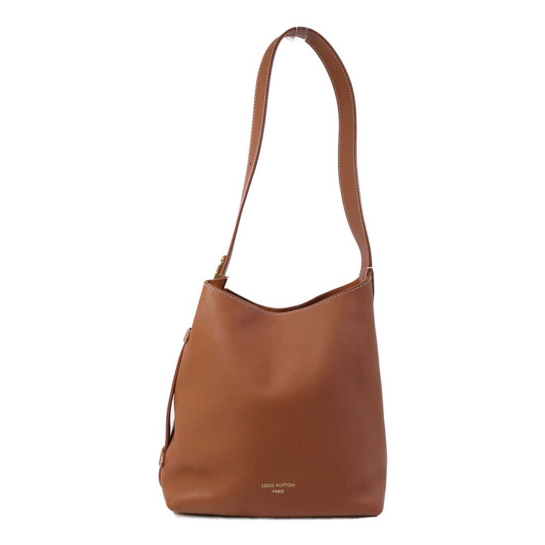 Louis Vuitton Low Key Hobo PM Brown Calfskin Shoulder Bag Gold Hardware: Louis Vuitton Low Key Hobo PM Brown Calfskin Shoulder Bag Gold Hardware This Louis Vuitton Low Key Hobo PM shoulder bag features a brown calfskin leather exterior and gold-tone hardware. Designed for 