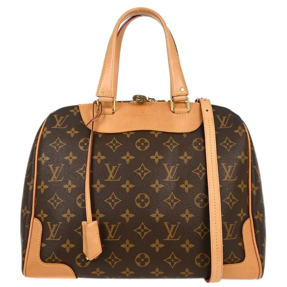 Louis Vuitton Monogram Retiro 2way Handbag M50056 Brown Canvas: Louis Vuitton Monogram Retiro 2way Handbag M50056 Brown Canvas This Louis Vuitton Monogram Retiro 2way Handbag is a stylish and functional accessory perfect for casual occasions. Crafted from high-qua