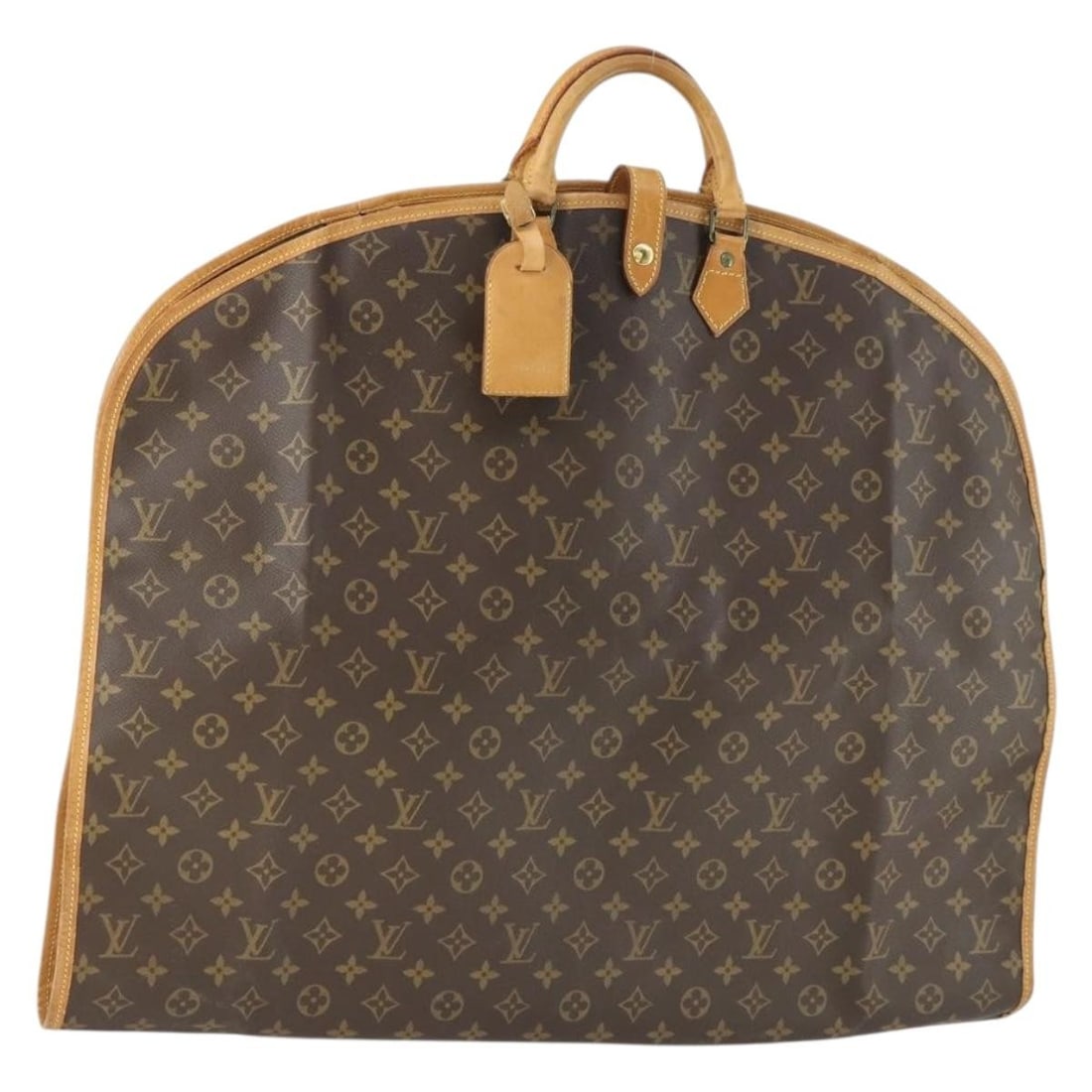 Monogram Canvas Garment Cover by Louis Vuitton M23434 with Name Tag: Monogram Canvas Garment Cover by Louis Vuitton M23434 with Name Tag This Louis Vuitton garment cover features the iconic Monogram Canvas and is designed for women. The cover includes a name tag access