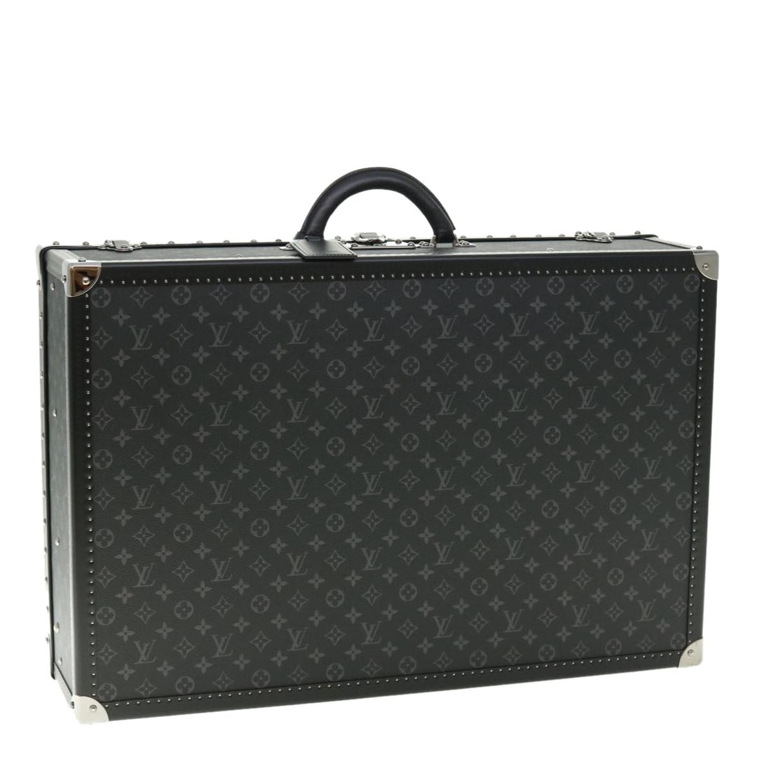 LOUIS VUITTON Monogram Eclipse Alzer 70 Trunk M20014 with Accessories: LOUIS VUITTON Monogram Eclipse Alzer 70 Trunk M20014 with Accessories Discover the timeless elegance of the LOUIS VUITTON Monogram Eclipse Alzer 70 Trunk, a stunning piece expertly crafted in France. 