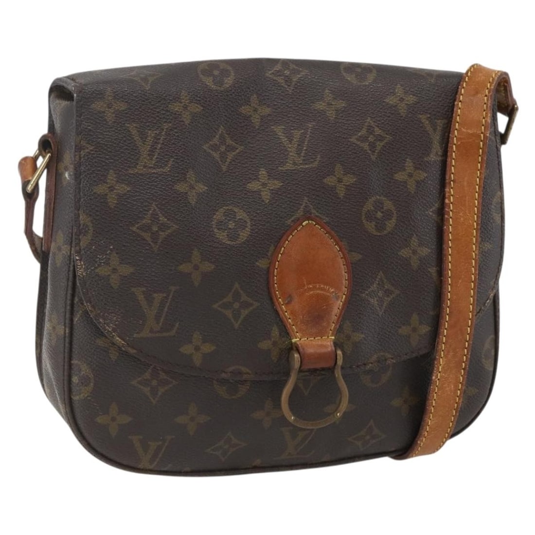 LOUIS VUITTON Monogram Saint Cloud GM Shoulder Bag M51242 Authentic France: LOUIS VUITTON Monogram Saint Cloud GM Shoulder Bag M51242 Authentic France This authentic Louis Vuitton Monogram Saint Cloud GM Shoulder Bag, Model M51242, is a classic piece of luxury crafted in Fran
