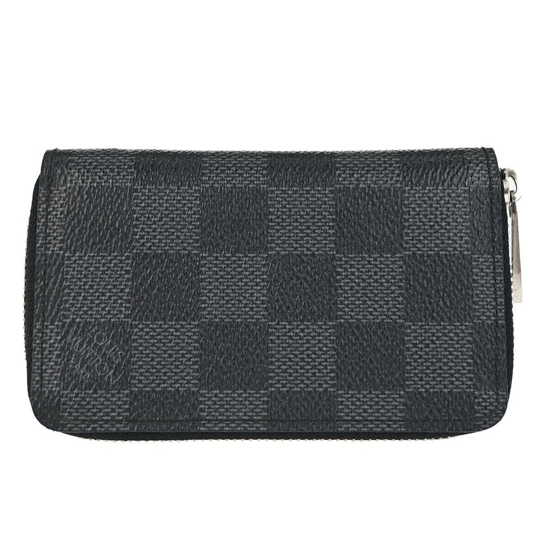 Louis Vuitton Damier Graphite Zip Around Coin Wallet N63076: Louis Vuitton Damier Graphite Zip Around Coin Wallet N63076 This Louis Vuitton Zippy Purse Coin Case Wallet features the iconic Damier Graphite canvas in a gray check pattern. Designed with a zip-arou