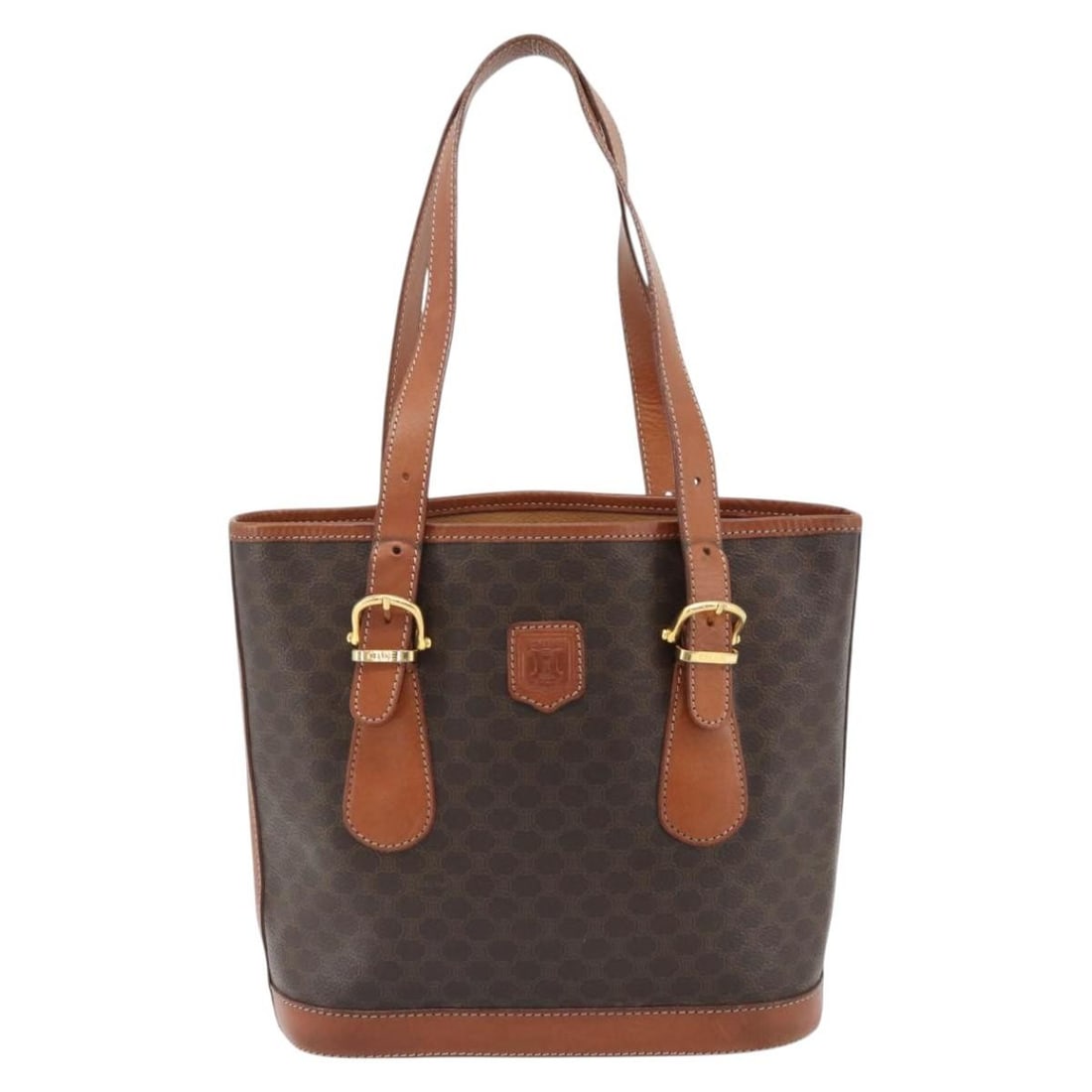 Celine Macadam Canvas Tote Bag Brown 24cm x 23cm x 11cm (1 of 18)