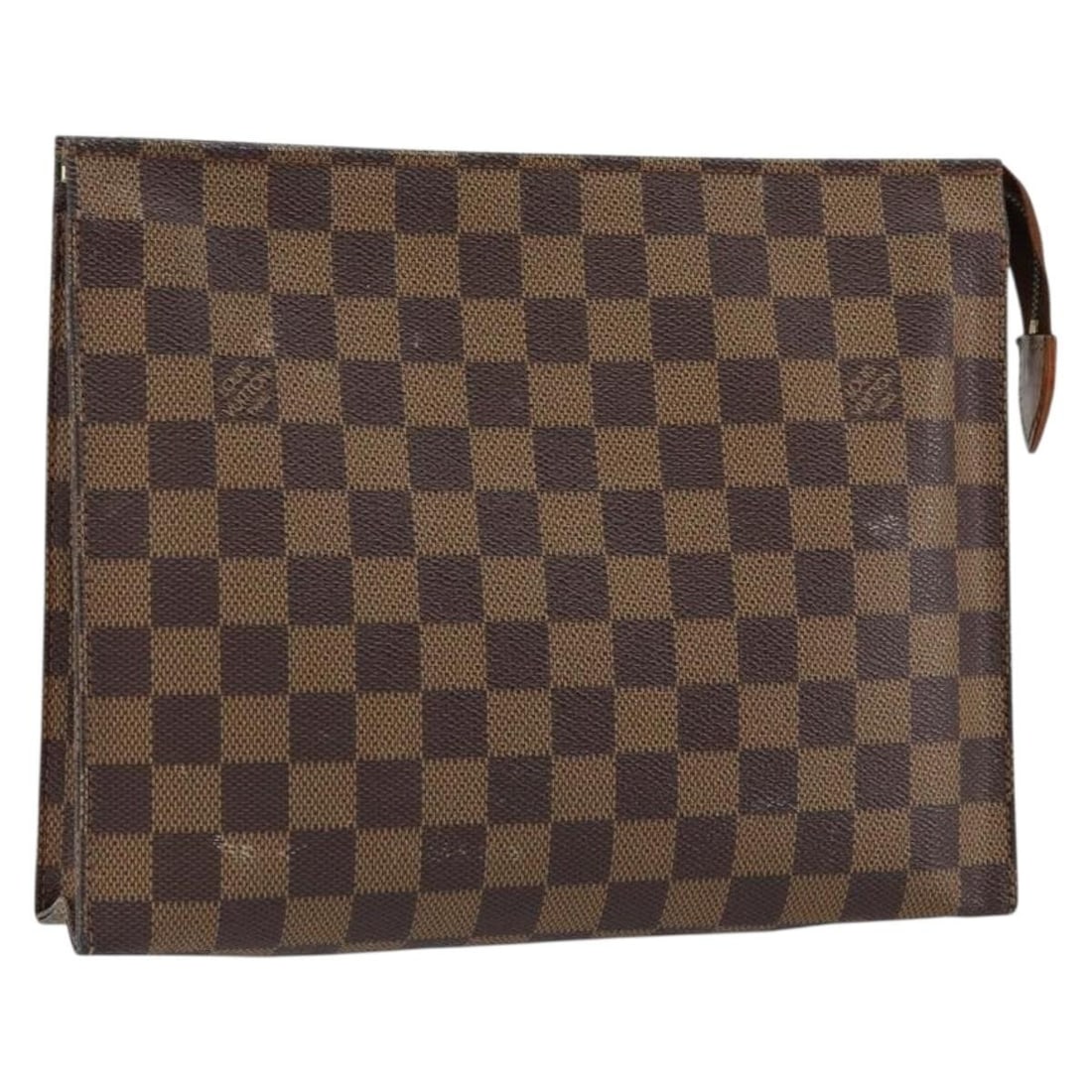 LOUIS VUITTON Damier Ebene Poche Toilette 26 Pouch N47543 Auth (1 of 18)