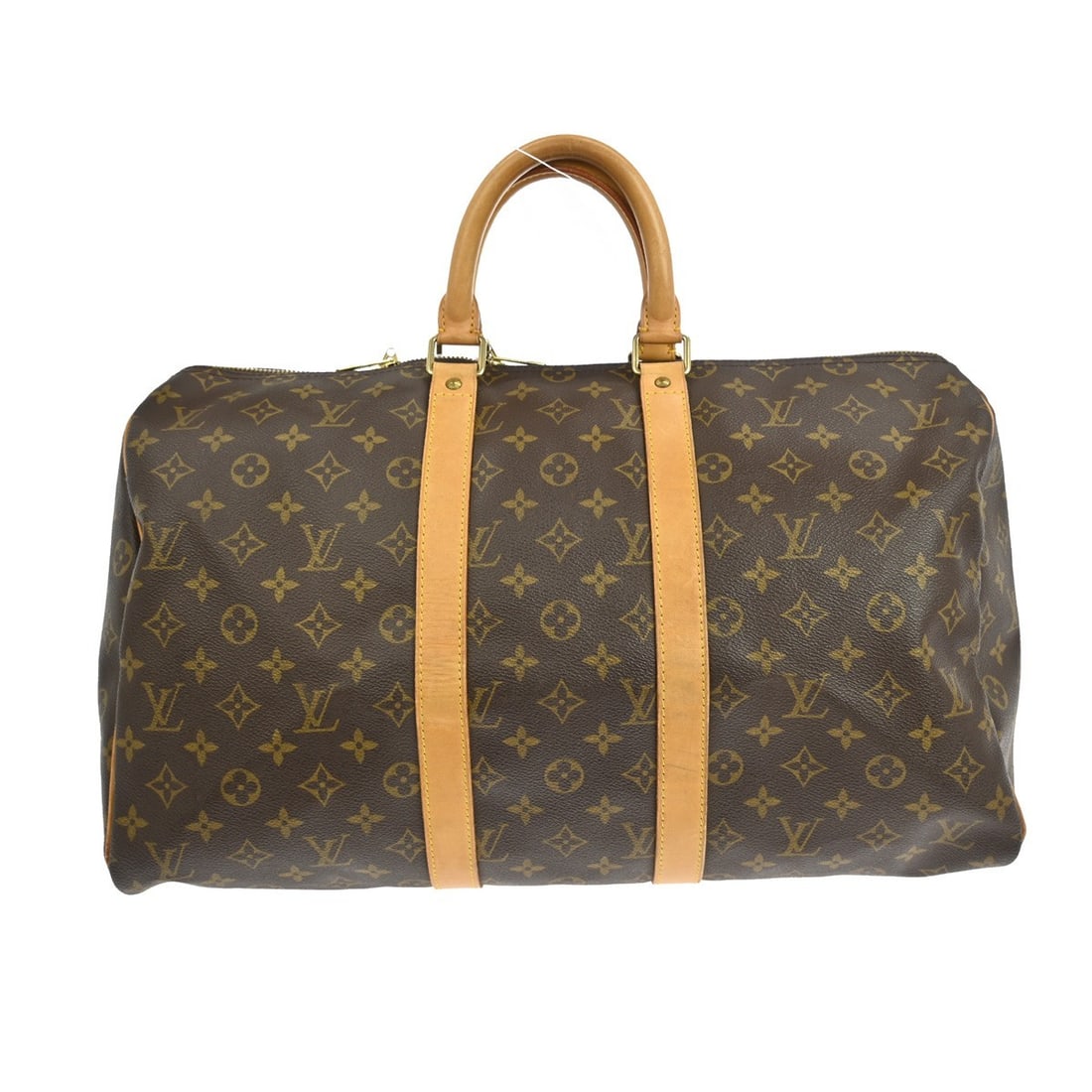 Louis Vuitton Keepall Monogram Canvas Travel Duffel 45cm: Louis Vuitton Keepall Monogram Canvas Travel Duffel 45cm This Louis Vuitton Keepall Bag features the iconic monogram canvas in a classic brown color. Designed for unisex use, it offers ample space and