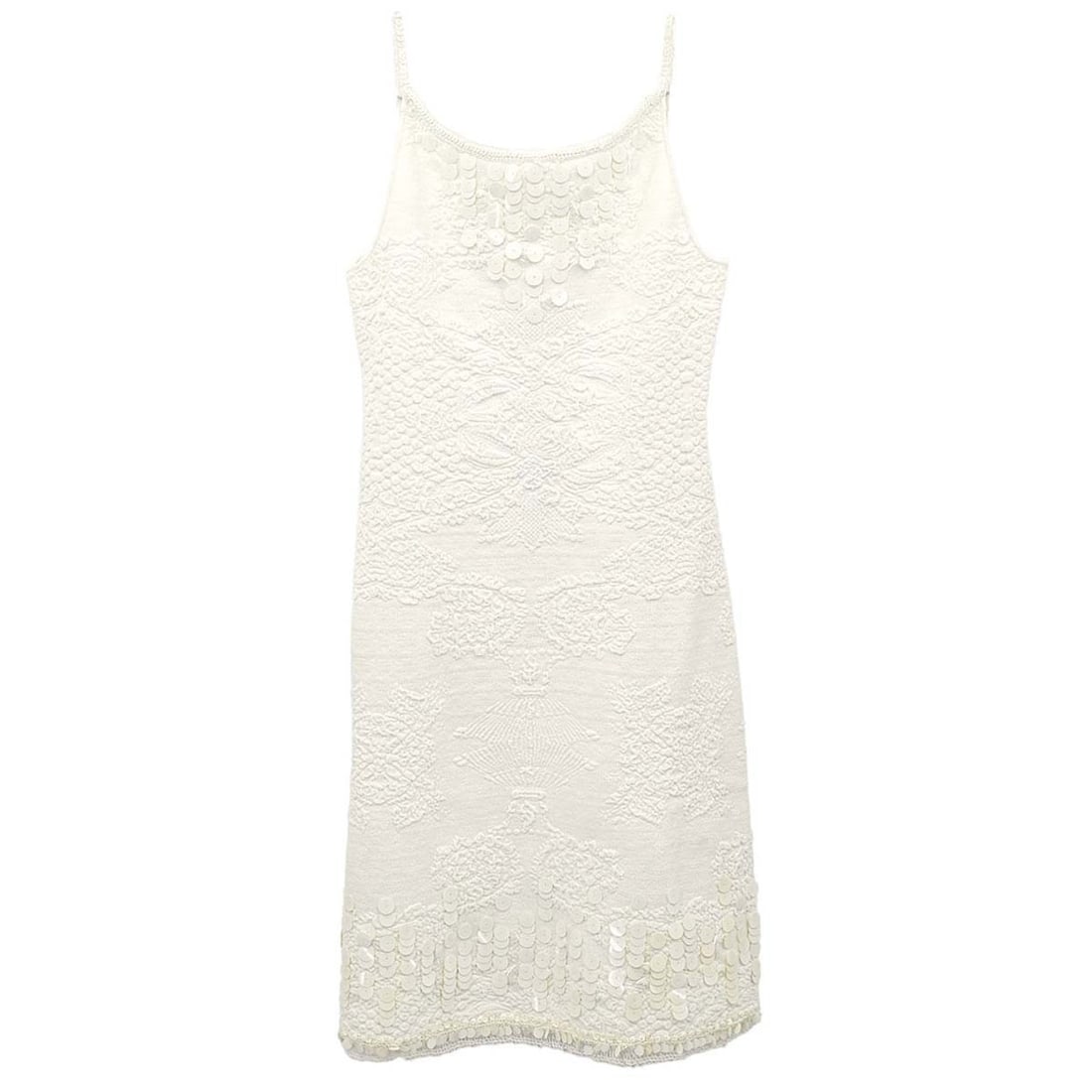 CHANEL White Sleeveless Mini Dress Size 36 (1 of 15)