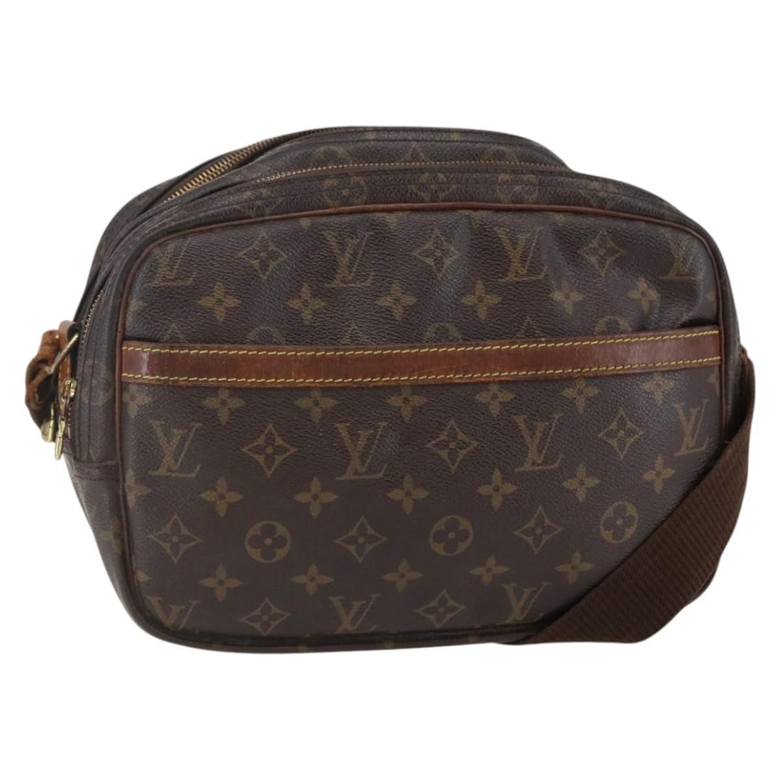 LOUIS VUITTON Monogram Reporter PM Shoulder Bag M45254 Made in France: LOUIS VUITTON Monogram Reporter PM Shoulder Bag M45254 Made in France This authentic LOUIS VUITTON Monogram Reporter PM Shoulder Bag is a stylish and functional accessory, crafted in France from durab