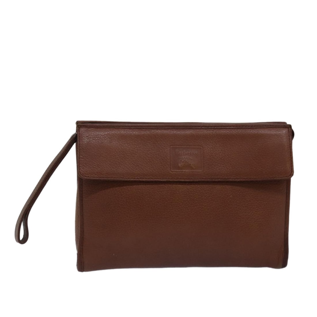 Burberry Vintage Pouch Leather Brown: Burberry Vintage Pouch Leather Brown This Burberry Vintage Pouch is crafted from brown leather and designed for women. It features a classic silhouette with a secure closure and is sized for versatile