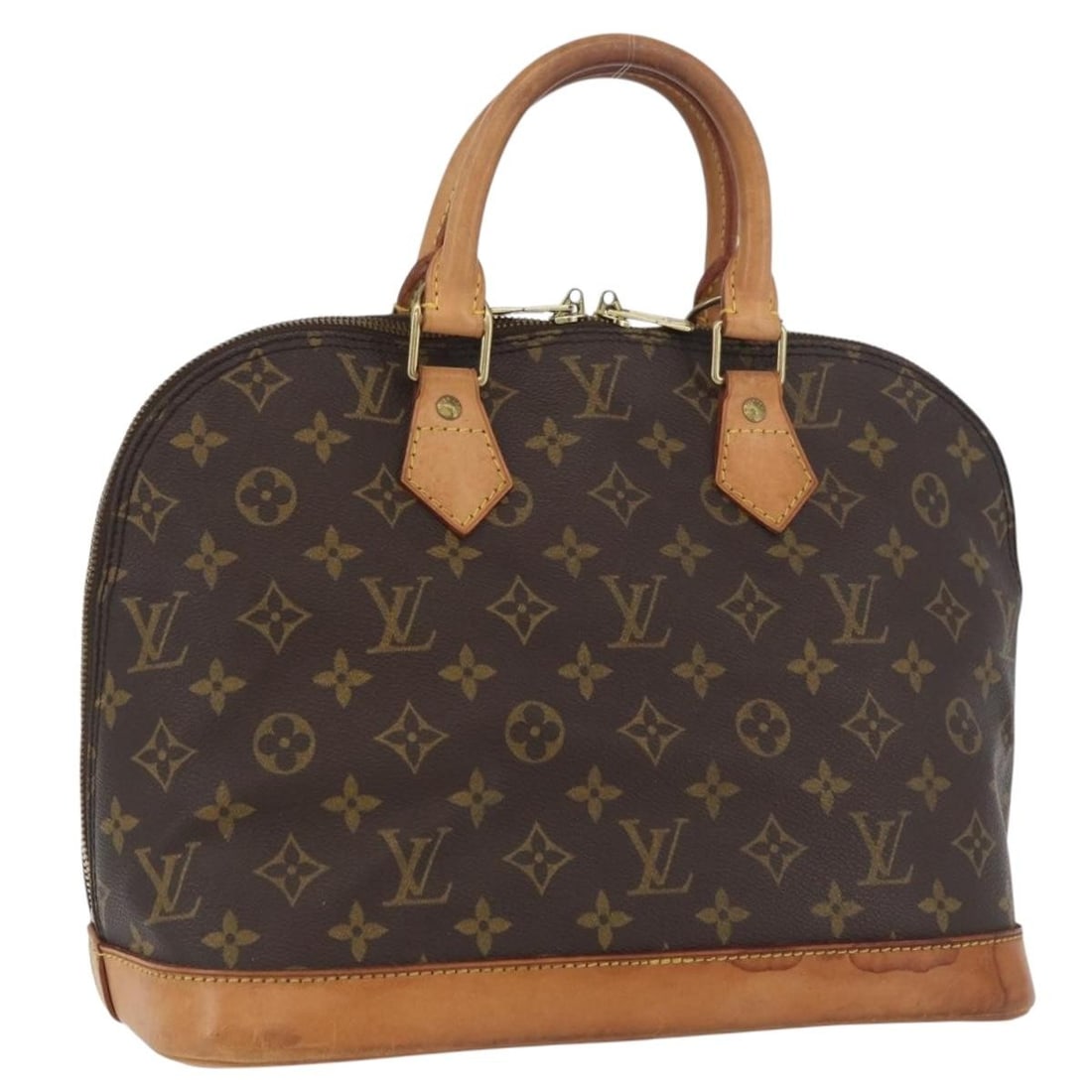 Louis Vuitton Alma Monogram Canvas Handbag M51130 France: Louis Vuitton Alma Monogram Canvas Handbag M51130 France This Louis Vuitton Monogram Alma handbag features the signature monogram canvas and is designed for women. The bag is crafted in France and sho