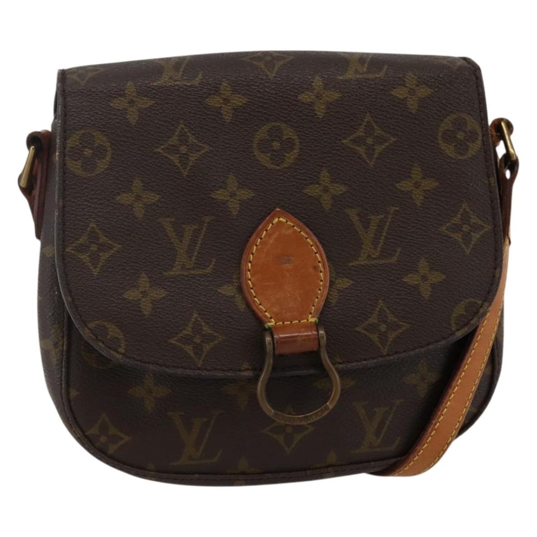 LOUIS VUITTON Monogram Saint Cloud MM Shoulder Bag M51243 Made in France: LOUIS VUITTON Monogram Saint Cloud MM Shoulder Bag M51243 Made in France This LOUIS VUITTON Monogram Saint Cloud MM Shoulder Bag, model M51243, is a stylish and functional accessory. Crafted from dura