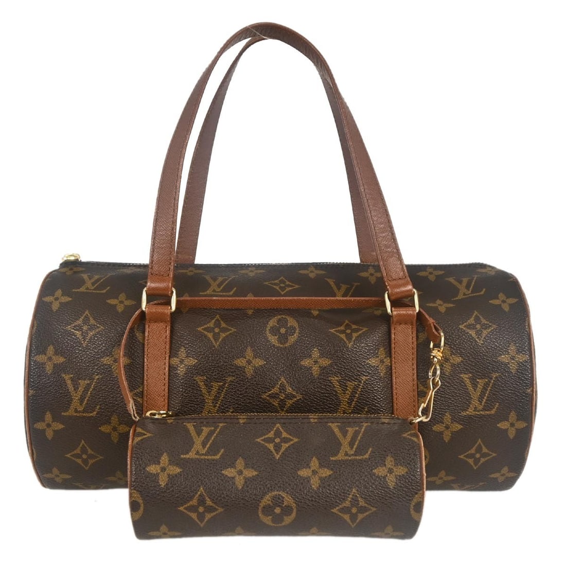 Louis Vuitton Papillon 30 Handbag Monogram Vintage Brown Leather: Louis Vuitton Papillon 30 Handbag Monogram Vintage Brown Leather This Louis Vuitton Monogram Papillon 30 Handbag is a classic piece that combines elegance and practicality. Crafted from durable monogr