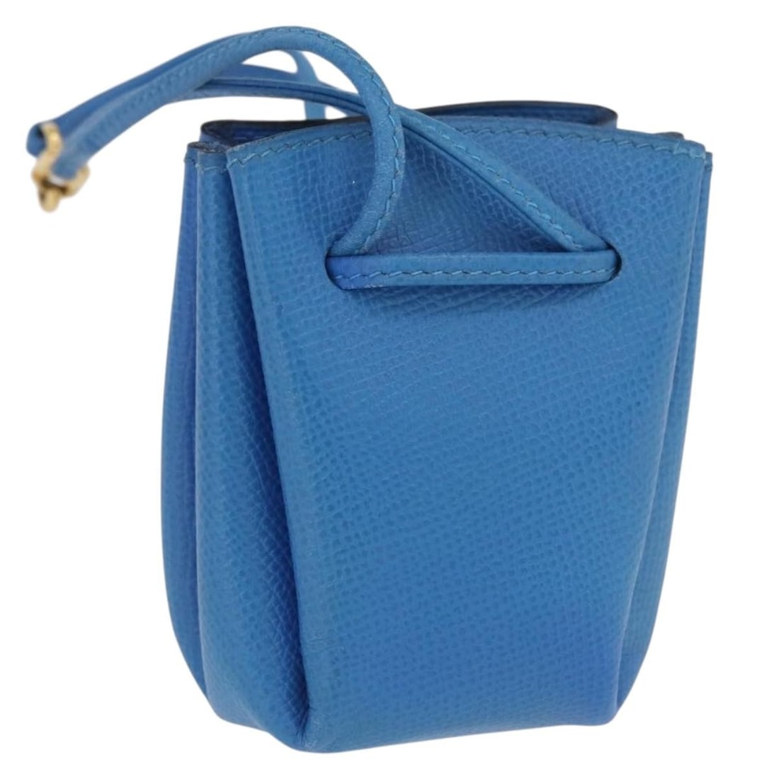 Blue Leather Vespa Pouch by Hermes for Women: Blue Leather Vespa Pouch by Hermes for Women This is an authentic Hermes Vespa pouch crafted from blue leather. Designed for women, this compact pouch is made in France and features a simple, function