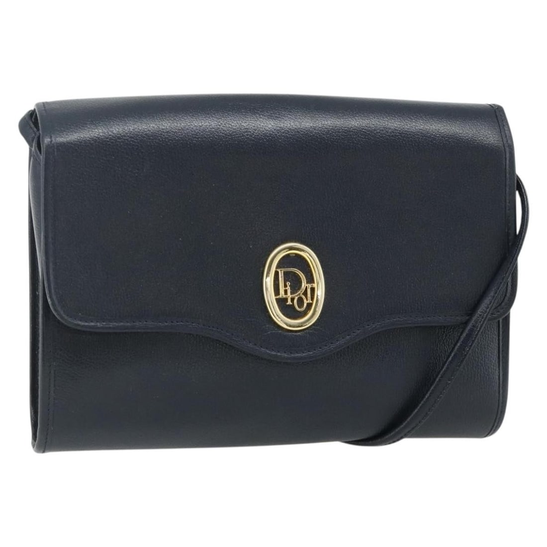 Christian Dior Navy Gold Leather Shoulder Bag France: Christian Dior Navy Gold Leather Shoulder Bag France This Christian Dior shoulder bag is crafted from navy leather with gold accents, offering a classic and elegant design. Made in France, it features