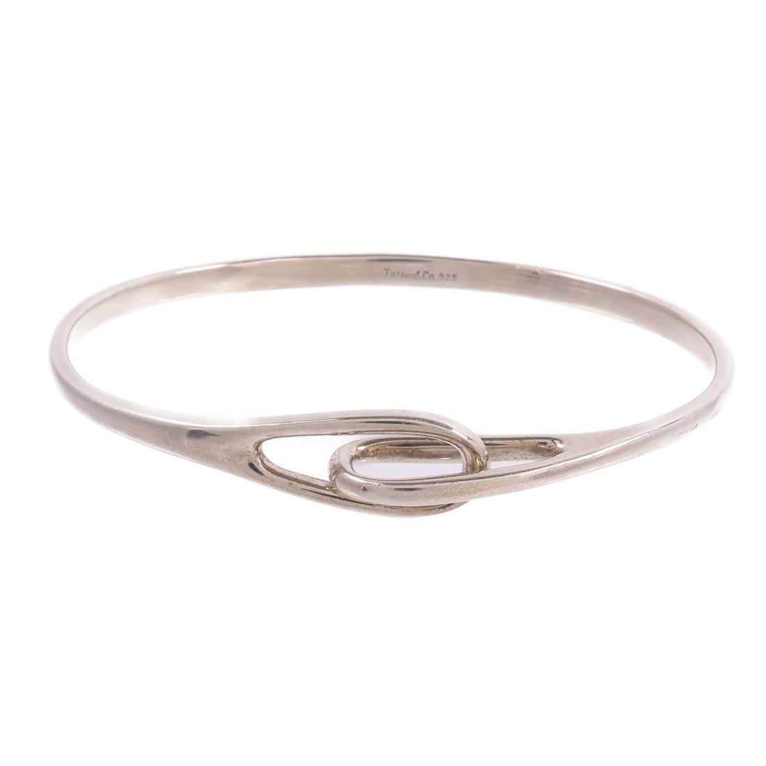 Tiffany Co Infinity 925 Sterling Silver Bracelet: Tiffany Co Infinity 925 Sterling Silver Bracelet This Tiffany & Co. Infinity Bracelet is crafted from 925 sterling silver, featuring a sleek and elegant design. Made in the United States, this bracele