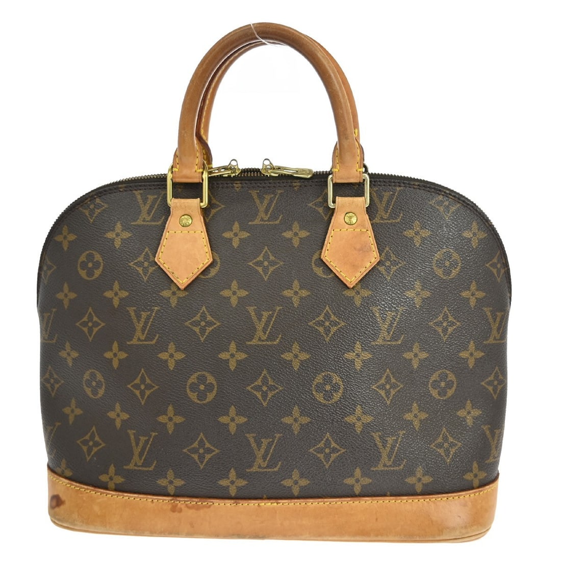 Louis Vuitton Alma Monogram Canvas Brown Handbag: Louis Vuitton Alma Monogram Canvas Brown Handbag This Louis Vuitton Alma Handbag features the iconic Monogram canvas in brown, designed for women. It is crafted from canvas and made in France. The bag