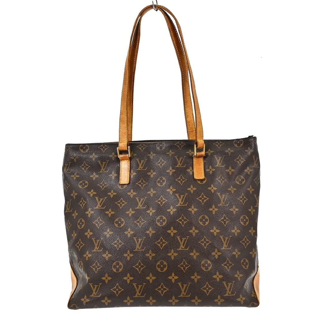 Louis Vuitton Cabas Mezzo Monogram Canvas Tote Bag: Louis Vuitton Cabas Mezzo Monogram Canvas Tote Bag This Louis Vuitton Cabas Mezzo tote bag features the iconic monogram canvas leather exterior with double leather handles and a zip closure. Designed 
