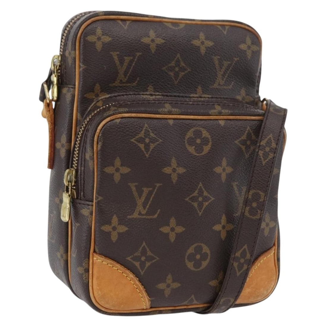 Louis Vuitton Amazon Monogram Canvas Shoulder Bag M45236 for Women: Louis Vuitton Amazon Monogram Canvas Shoulder Bag M45236 for Women This Louis Vuitton Monogram Amazon Shoulder Bag features the classic monogram canvas exterior, designed for women. The bag is made in