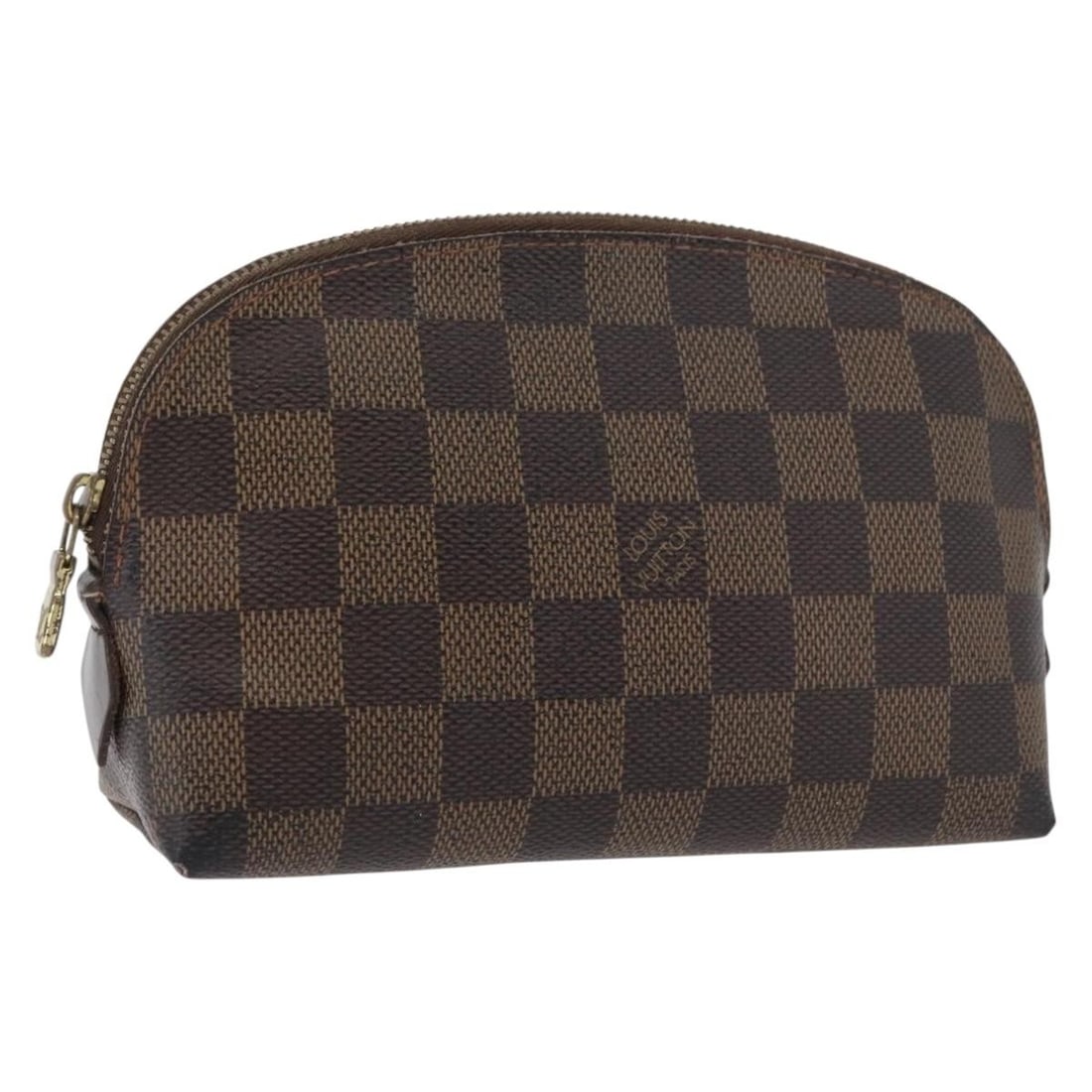 Louis Vuitton Damier Ebene Canvas Pochette Cosmetic PM Pouch N47516: Louis Vuitton Damier Ebene Canvas Pochette Cosmetic PM Pouch N47516 This Louis Vuitton Damier Ebene Pochette Cosmetic PM pouch features the iconic Damier Ebene canvas in a compact pouch style. Made in