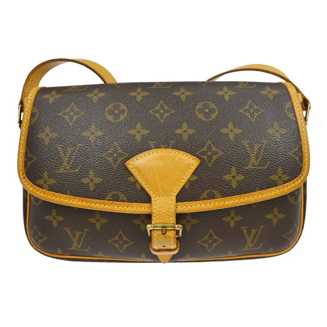 Louis Vuitton Sologne Monogram Crossbody Bag M42250: Louis Vuitton Sologne Monogram Crossbody Bag M42250 This Louis Vuitton Monogram Sologne Shoulder Bag features the iconic monogram canvas leather exterior and a classic flap buckle closure. Designed in