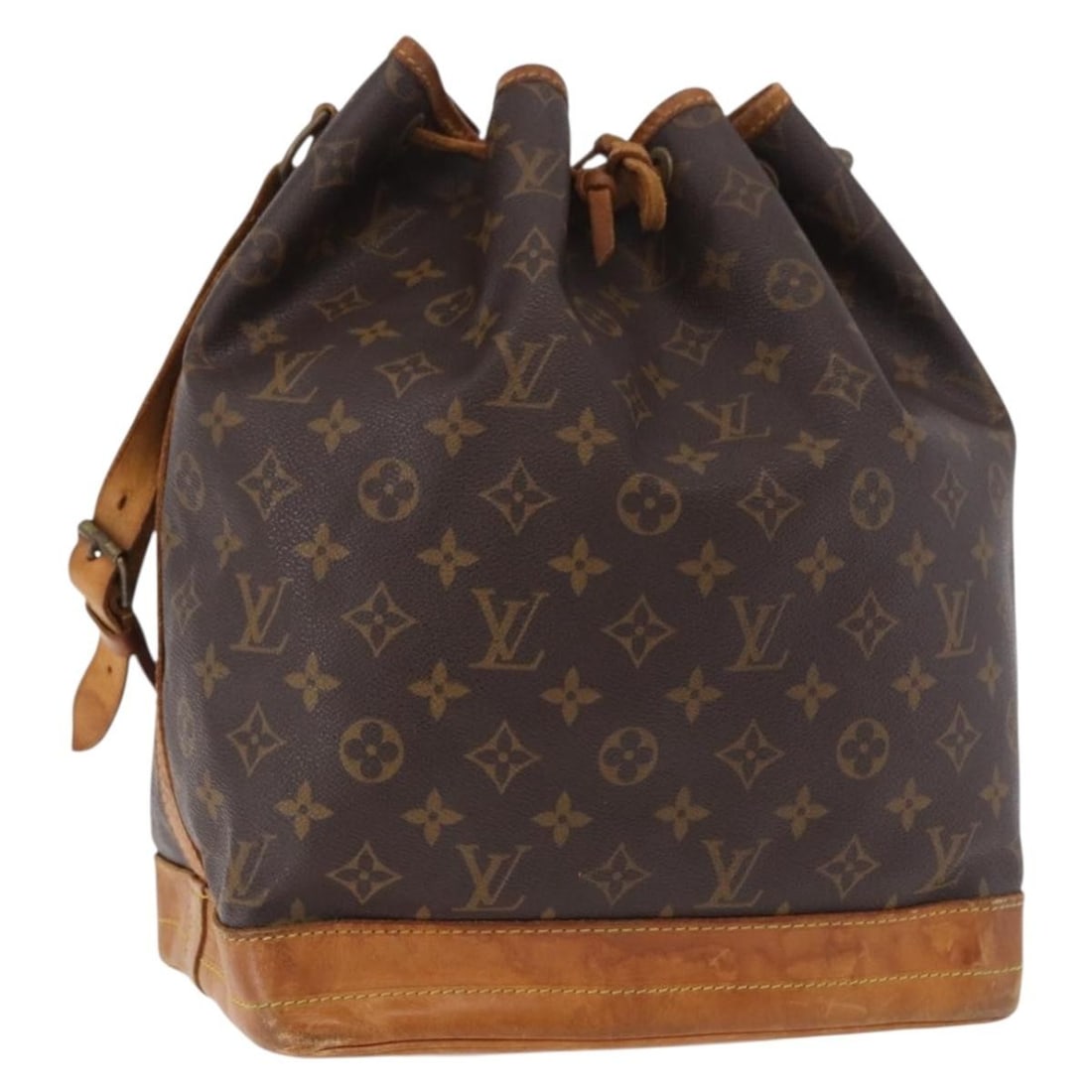 Louis Vuitton Noe Monogram Canvas Shoulder Bag M42224 France: Louis Vuitton Noe Monogram Canvas Shoulder Bag M42224 France This Louis Vuitton Monogram Noe Shoulder Bag, model M42224, is crafted from the brand's signature monogram canvas and was made in France. D