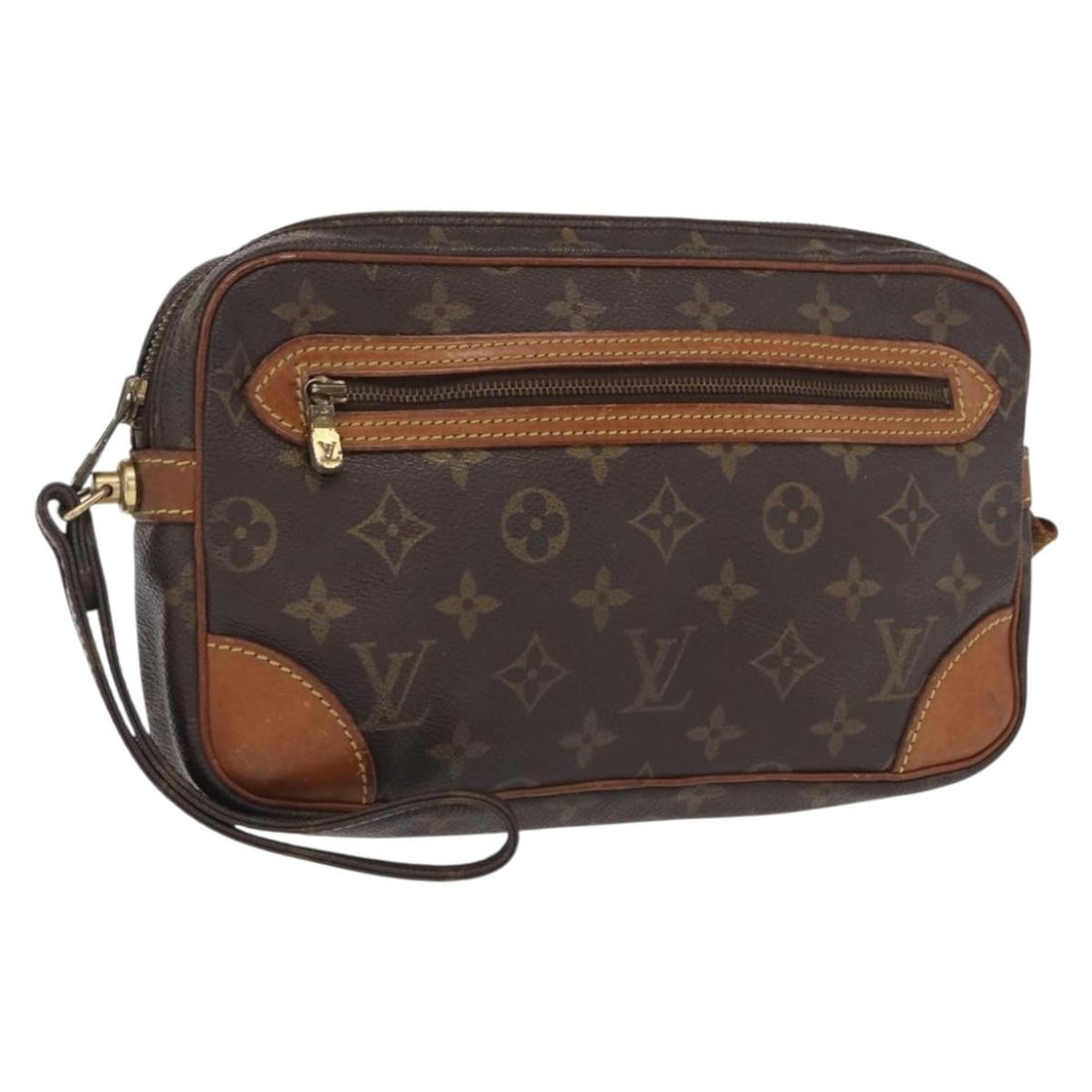 Monogram Canvas Marly Dragonne GM Clutch by Louis Vuitton M51825: Monogram Canvas Marly Dragonne GM Clutch by Louis Vuitton M51825 This Louis Vuitton Monogram Marly Dragonne GM clutch bag features the signature Monogram canvas exterior and is crafted in France. The 