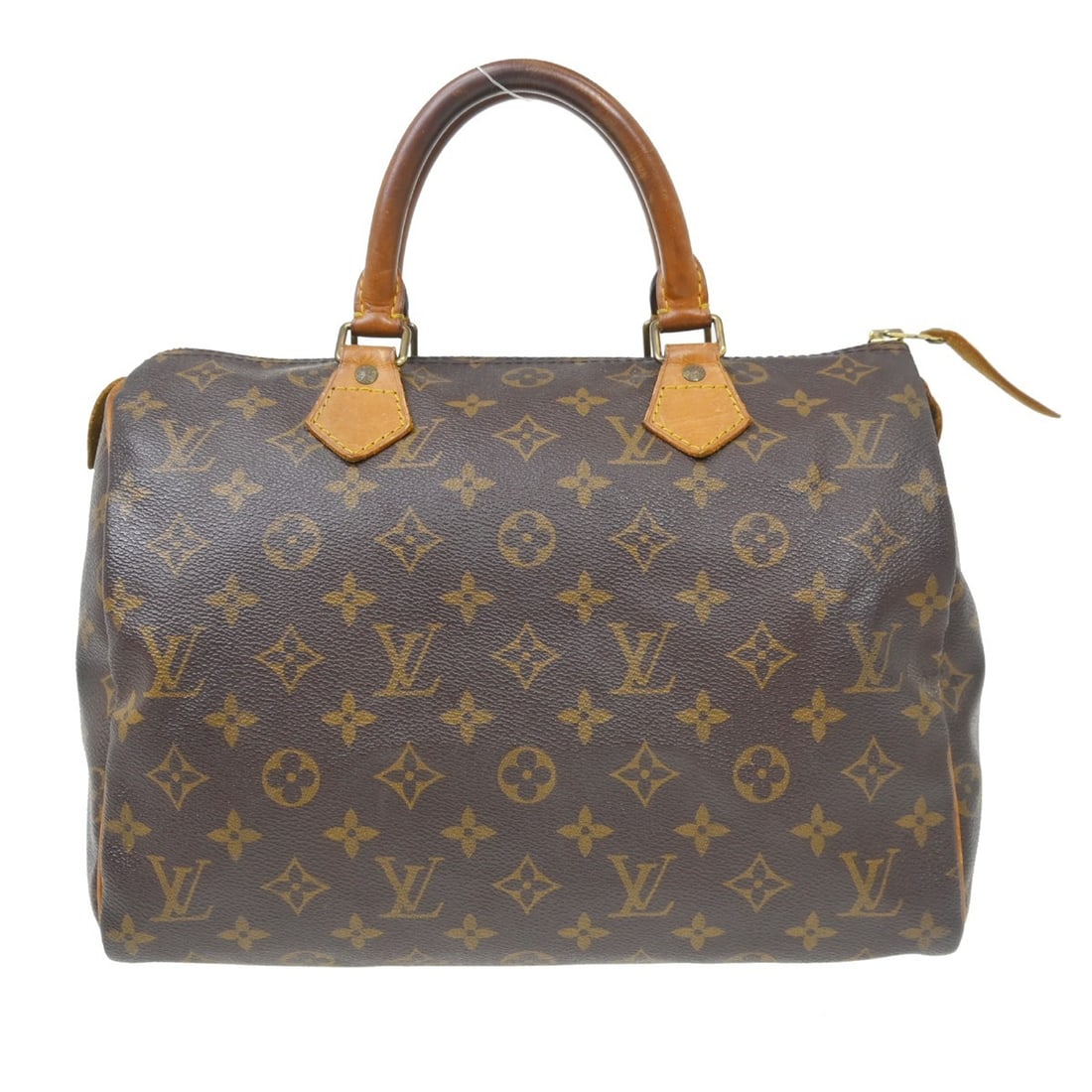 Louis Vuitton Speedy Monogram Canvas Brown Handbag: Louis Vuitton Speedy Monogram Canvas Brown Handbag This Louis Vuitton Speedy Handbag features the iconic monogram canvas in brown. Designed as a unisex accessory, it offers ample space and classic sty