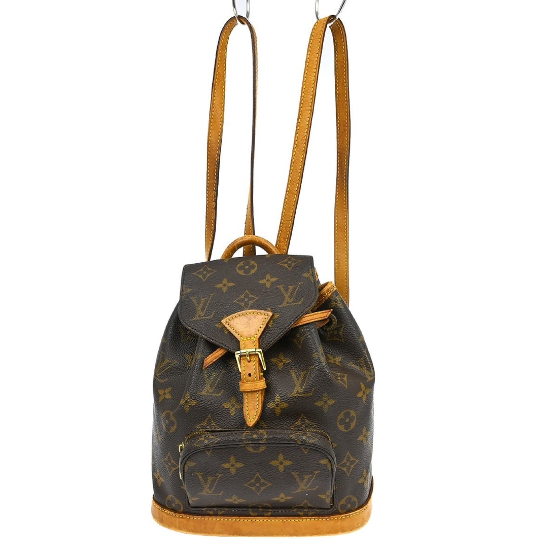 Louis Vuitton Mini Montsouris Monogram Canvas Backpack M51137: Louis Vuitton Mini Montsouris Monogram Canvas Backpack M51137 This Louis Vuitton Monogram Mini Montsouris backpack features the iconic monogram canvas leather exterior with a brown finish. Designed in