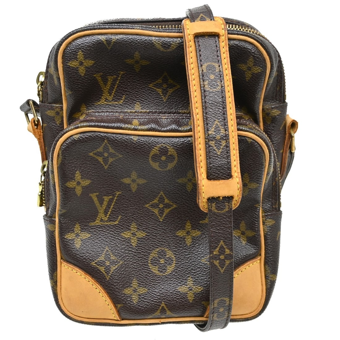 Louis Vuitton Amazone Monogram Canvas Crossbody Bag: Louis Vuitton Amazone Monogram Canvas Crossbody Bag This Louis Vuitton Amazon crossbody shoulder bag features the iconic monogram canvas leather exterior in brown, complemented by a matching brown can