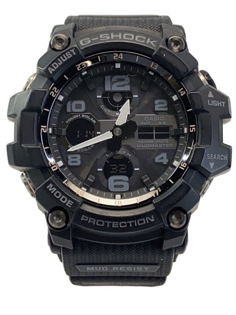 Casio G Shock GWG 1000 1AJF Black Rubber Wristwatch: Casio G Shock GWG 1000 1AJF Black Rubber Wristwatch This CASIO G-SHOCK GWG-1000-1AJF is a men's wristwatch featuring a durable black rubber construction. The watch is pre-owned and graded as B, showin