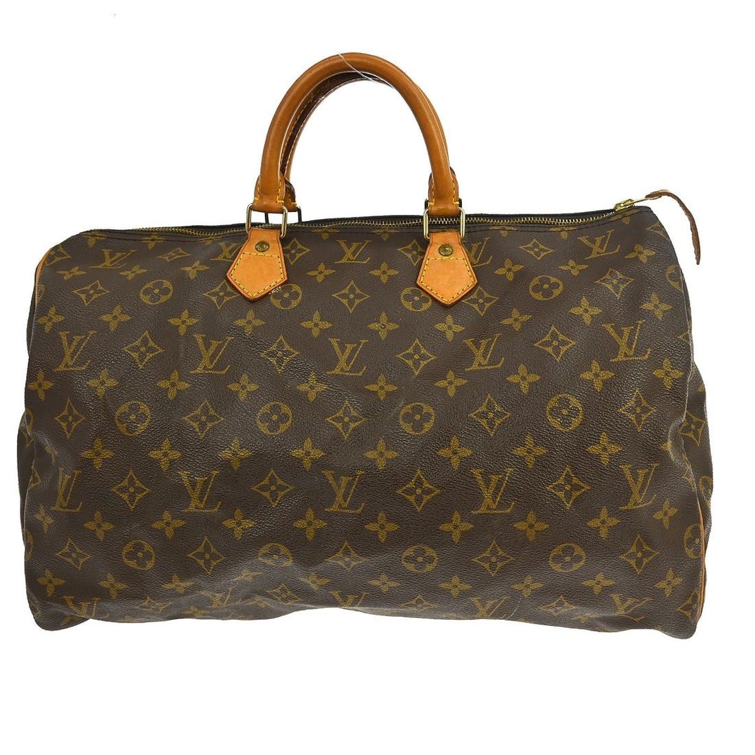 Louis Vuitton Speedy 40 Monogram Canvas Duffle Bag: Louis Vuitton Speedy 40 Monogram Canvas Duffle Bag This is a Louis Vuitton Monogram Speedy 40 duffle handbag, crafted from signature monogram canvas leather in brown. The bag features double handles w