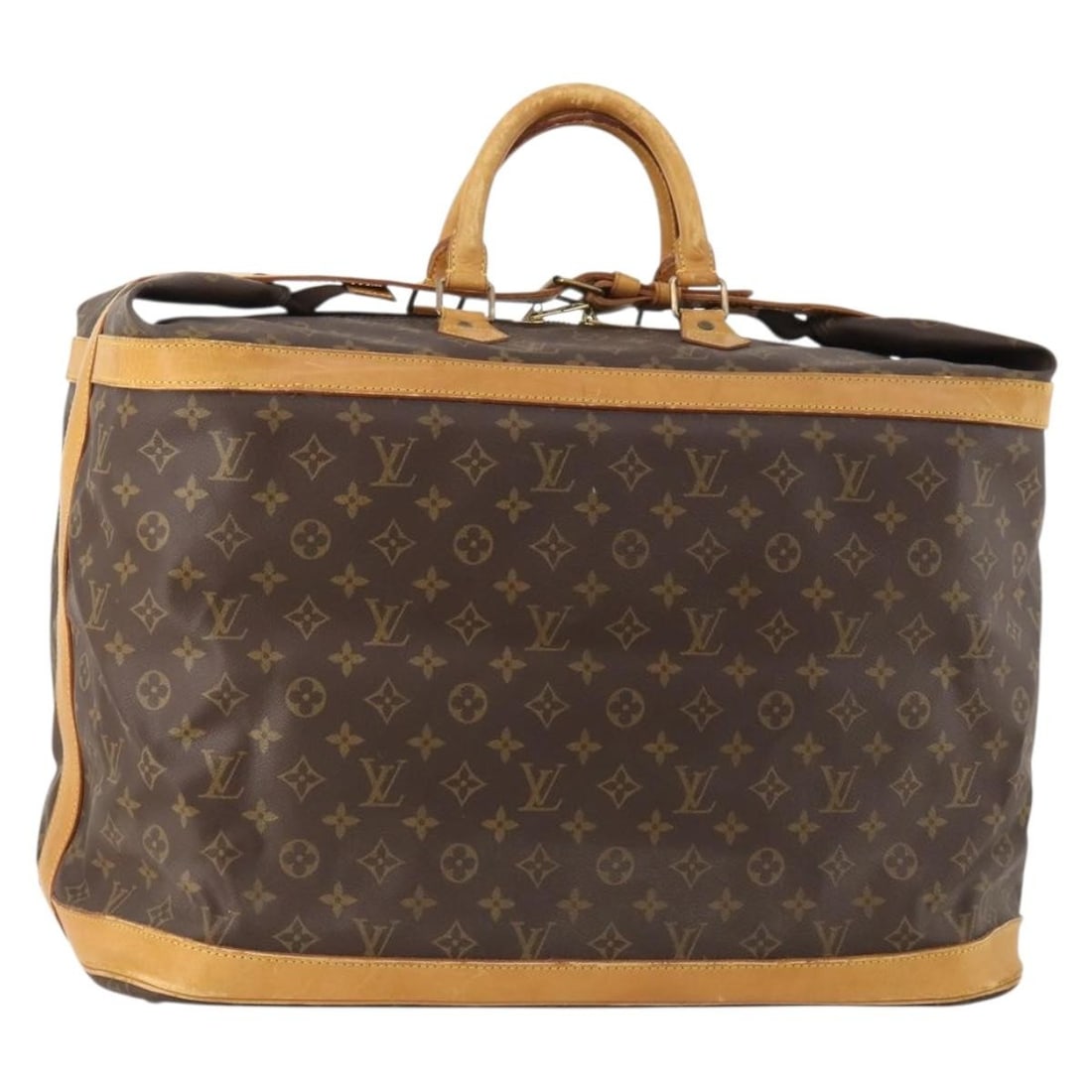 Louis Vuitton Monogram Canvas Cruiser 50 Boston Bag M41137 France: Louis Vuitton Monogram Canvas Cruiser 50 Boston Bag M41137 France This Louis Vuitton Monogram Cruiser Bag 50 is a Boston-style travel bag crafted from the brand's signature monogram canvas. Designed f