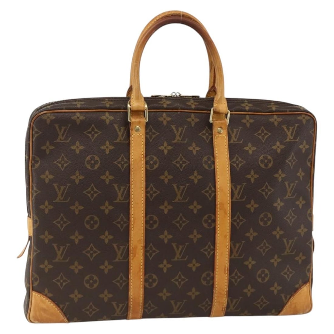 Monogram Canvas Porte Documents Voyage Business Bag by Louis Vuitton M53361: Monogram Canvas Porte Documents Voyage Business Bag by Louis Vuitton M53361 This Louis Vuitton Monogram Porte Documents Voyage business bag is crafted from signature monogram canvas and features a cla